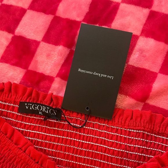 Red Ruffled Skirt - Picture 3 of 3